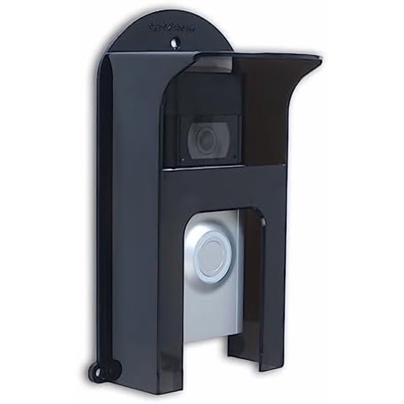 Black Plastic Waterproof Doorbell Rain Cover for Camera Sun Shade, Protector Cover Weatherproof for Ring 1/2/3/4/2020/Pro/Pro 2/ Video Doorbells