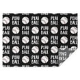 thumbnail image 1 of Black Play Ball Baseball Pattern Rectangle Tablecloth 60"x84",Waterproof Polyester Rectangle Table Cloth, Wipeable Spillproof Polyester Tablecloth for Dining, Camping, Indoor and Outdoor, 1 of 5