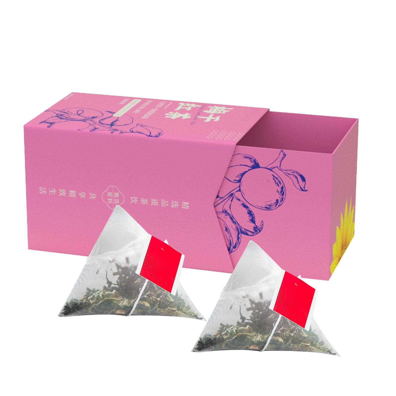 Black Plums Tea, Triangular Tea Bag Black Tea Delicious Taste 45g For