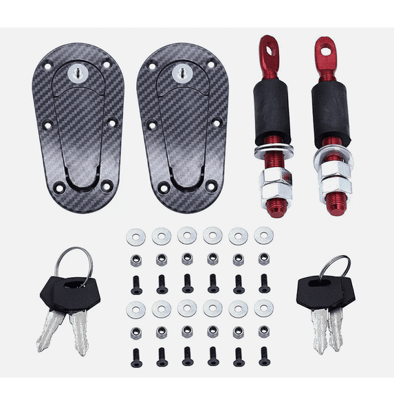 Black Plus Flush Quick Release Bonnet Latch Catches Bonnet Pin Locking ...