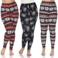 thumbnail image 1 of Black Plus Size Leggings - One Size - Pack of 3, 1 of 1