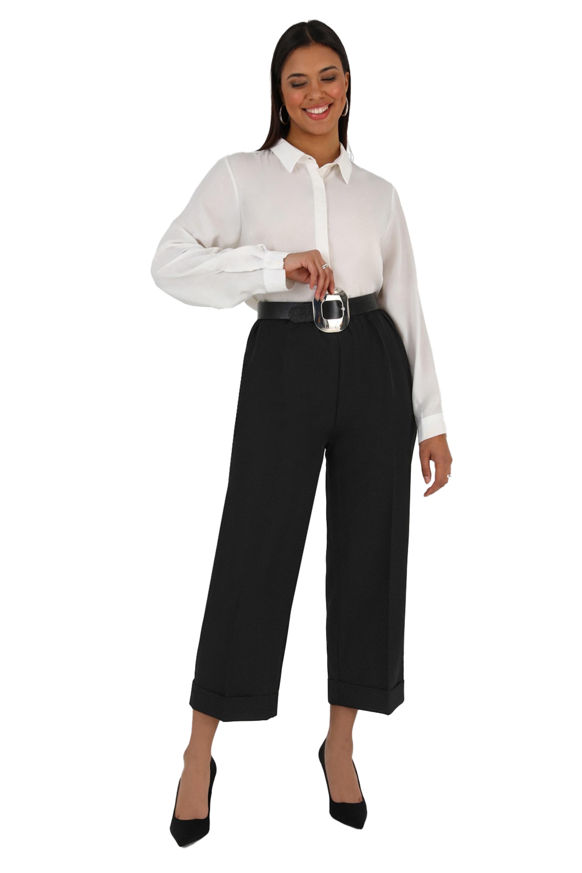 Black Plus Size Pants Alia