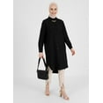 thumbnail image 1 of Black - Point Collar - Tunic - Refka, 1 of 5