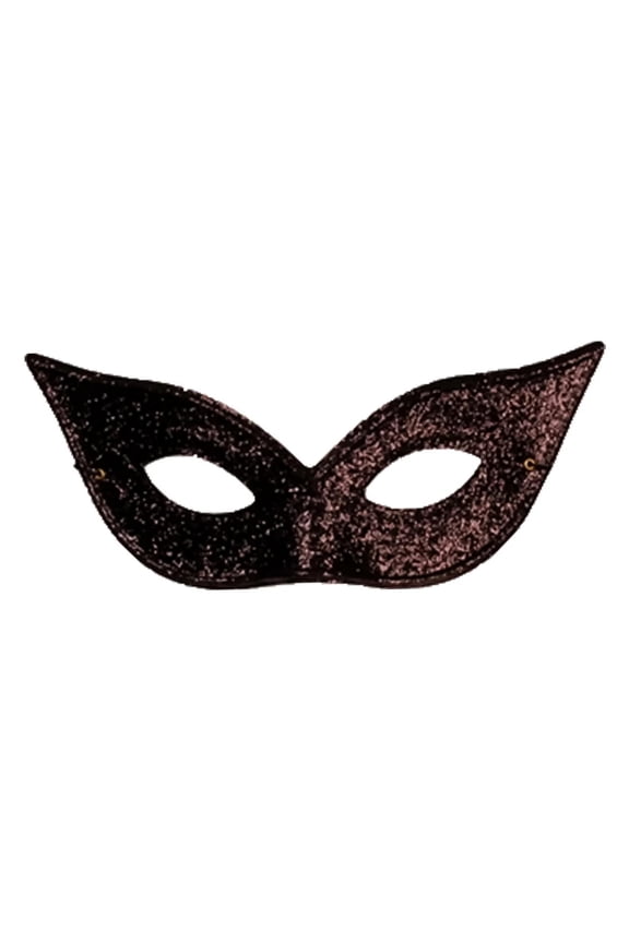 Black Pointed Glitter Mask