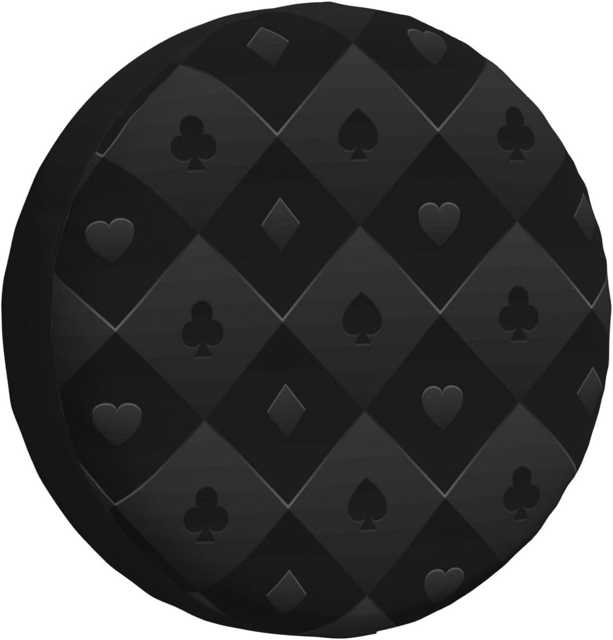 Black Poker Tire Cover Wheel Protector for Truck SUV Trailer Camping Rv