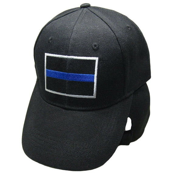 Black Police Thin Blue Line Cap Low Profile Baseball Hat Support Law Enforcement