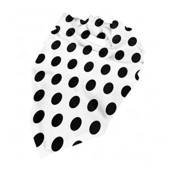 Black Polka Dot Pattern Dog Bandana Pet Scarf Dog Party Supplies For Dogs Pet Accessories For Dog Lovers