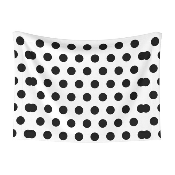 Black Polka Dot Pattern Dog Blanket Soft Warm Flannel Cat Blanket Great Pet Throw for Cats Puppy Small Medium Large Dog