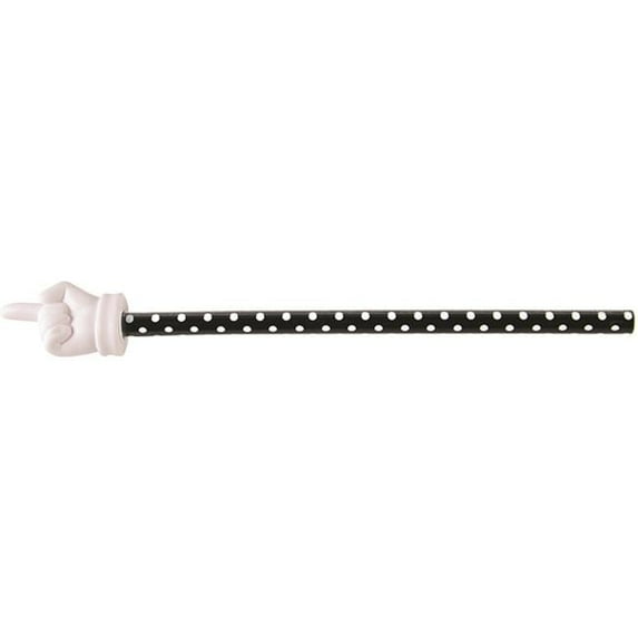 Black Polka Dots Hand Pointer - 5 Each