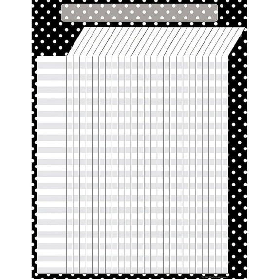 Black Polka Dots Incentive Chart | Bundle of 2 Each