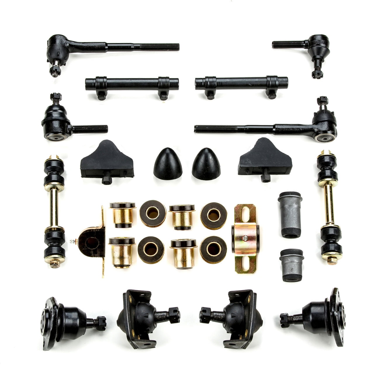 Black Poly Front End Suspension Master Rebuild Kit Fits 1955 - 1957