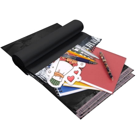 Poly Mailers Shipping Bags, Self Seal Polyethylene, Black, 300 count, 14.5 x 19 in
