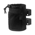 thumbnail image 1 of Black Polyester Bike Water Bottle Holder - 360° Adjustable Bionic Clip, Insulated Layer - for Cycling, Hiking & Outdoor Beverage Storage, 1 of 8