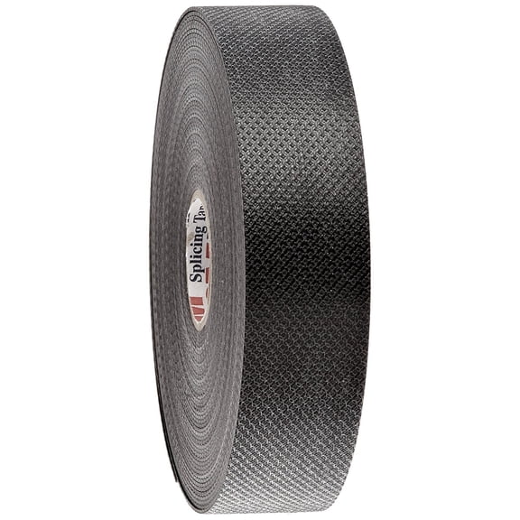 Black Polyester Lining Rubber Splicing Tape, 1" Width, 30 ft. Length, 30 mil Thickness - 1 Each