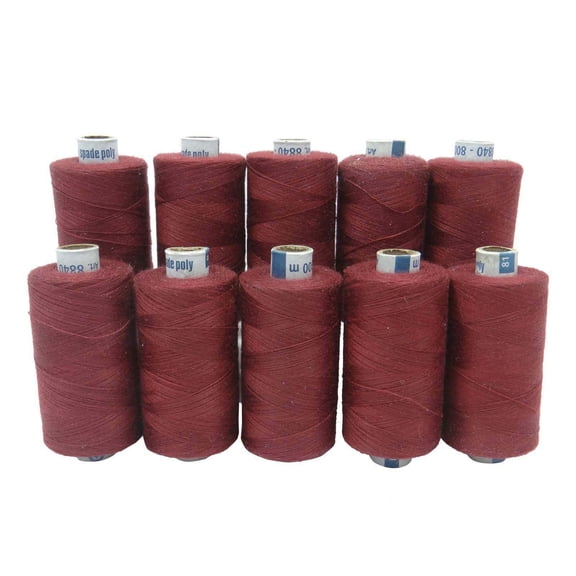Black Polyester Spool Hand Machine Sewing Serger Overlocking 800 Meter Thread