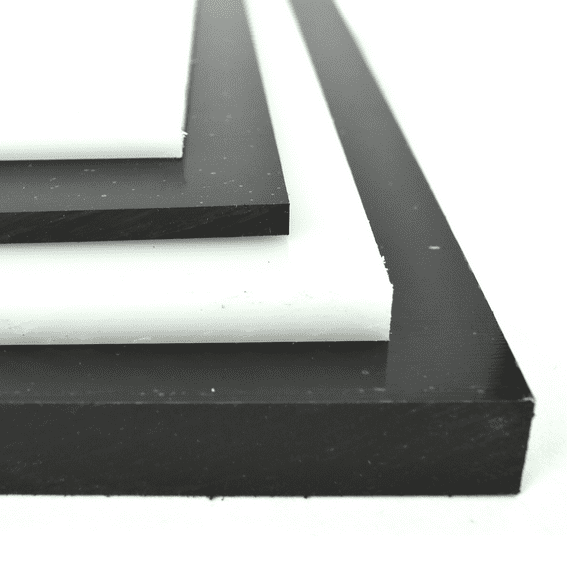 Black Polypropylene Copolymer (PPC) Plastic Sheet 1/4" x 12" x 24"