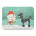 thumbnail image 1 of Black Poodle Snowman Christmas Machine Washable Memory Foam Mat, 1 of 4