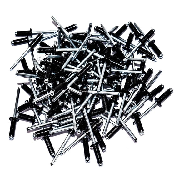 Black Pop rivets 3/16 Dia. Military aircraft aluminum HUMVEE sheet metal- 24 pack