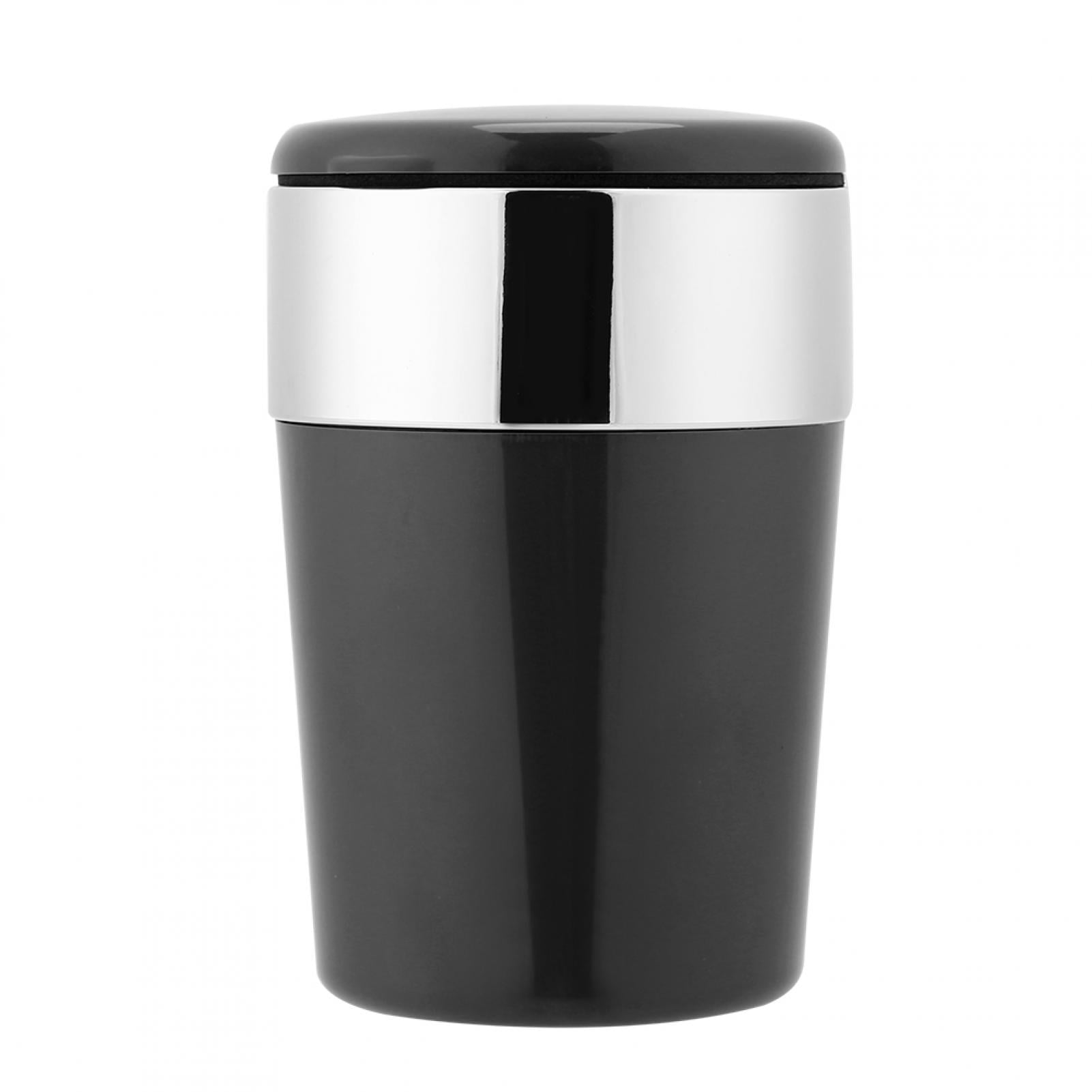 Black Portable Auto Car Cigarette Ashtray Cinder Holder with LED Light