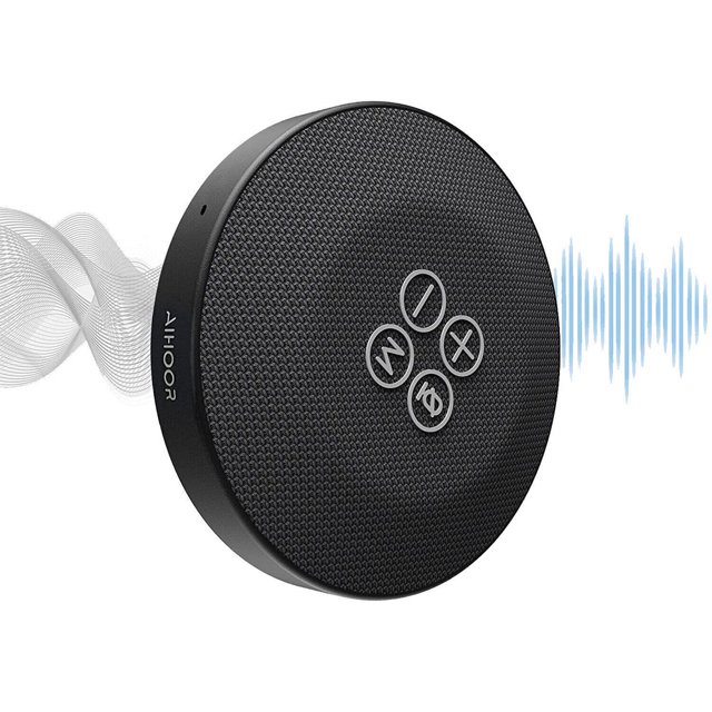 Black Portable Bluetooth Speaker, Intelligent Voice Enhancement