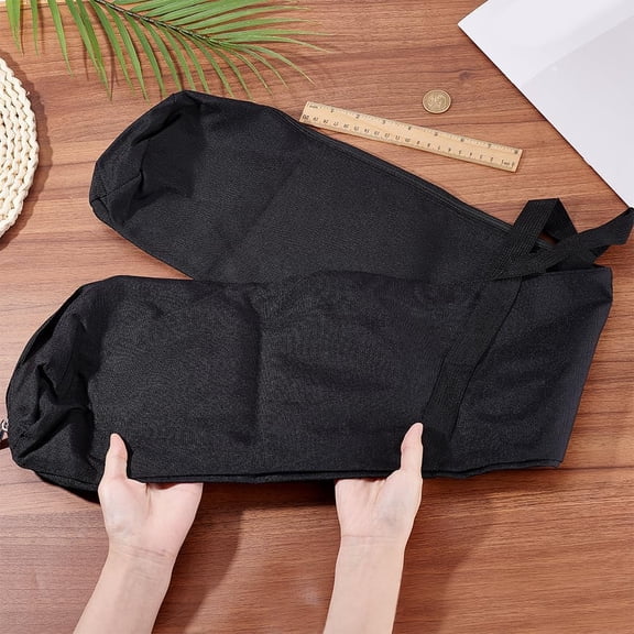 Black Portable Chair Bag 39.37 Inch Large Oxford Cloth Folding Heavy Duty Waterproof Camping Chairs Carry Storage Replacement Bags