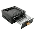 thumbnail image 1 of Black Portable Charcoal Grill, 12'' Foldable Charcoal Grill with Pull-Out Ash Tray & Ventilation, Compact Tabletop Barbecue Stove with Grate & Tray for Camping, Picnic, Backyard, 1 of 15