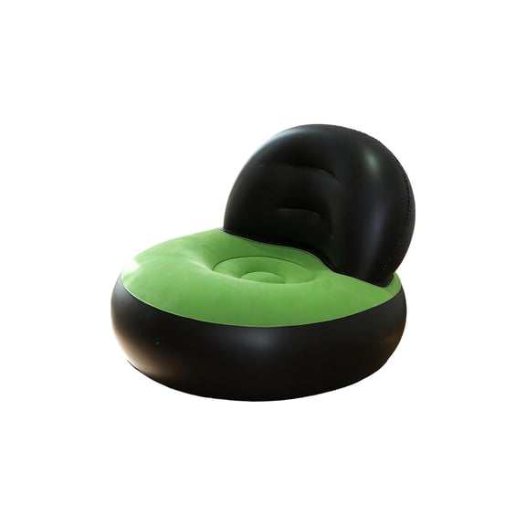 Black Portable Inflatable Black Sofa Pvc Recliner Camping Furniture for Indoor Outdoor Use 35.43X28.35X15.75 Inches