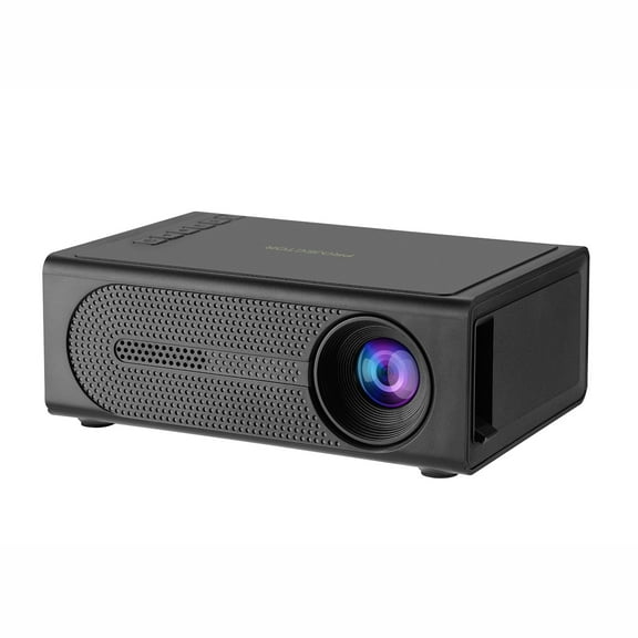 Black Portable Led Mini Projector For Home Theater 1080P Hd Support Hdmi Usb Audio Input Wired Phone Screen Mirroring Compact Video Projector With Remote Control