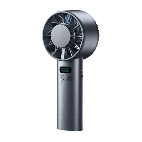 Black Portable Mini Fan With Ice Compartment And Quiet Operation For Desktop And Outdoor Use