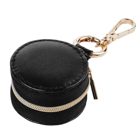 Black Portable Mini Jewelry Box Travel Case With Hanging Earring Holder And Multiple Compartments Compact Storage For Rings Earrings Small Accessories On The Go Organizer For Women Girls