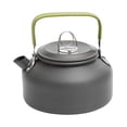 thumbnail image 1 of Black Portable Outdoor Camping Kettle Stainless Steel Large Capacity for Boiling Water Hiking Picnic and Travel, 1 of 4
