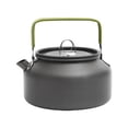 thumbnail image 1 of Black Portable Outdoor Camping Kettle Stainless Steel Large Capacity for Boiling Water Hiking Picnic and Travel, 1 of 2