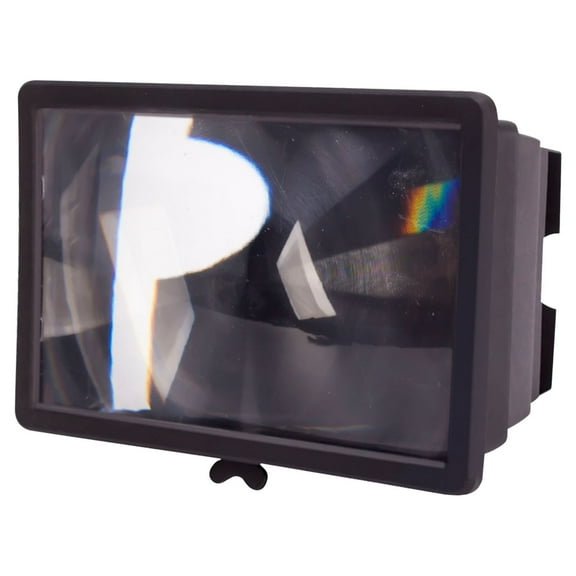 Black Portable Phone Screen Amplifier With Telescopic Design For Hd Video Watching And Eye Protection
