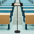 thumbnail image 1 of Black Portable Presentation Standing for Classroom Church Height Adjustable Desk, 1 of 17