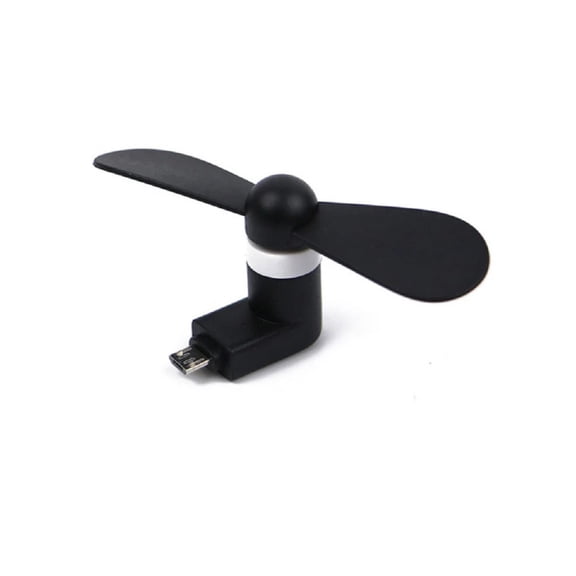 Black Portable USB Mini Fan Phone Accessory For Android Smartphones Pack of 5