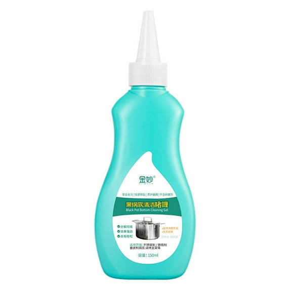 Black Pot Bottom Cleaning Gel 150ml – Stainless Steel Cookware Cleaner & Rust Remover, Strong Decontamination Paste for Kitchen Utensils, Non-Corrosive, Anti-Oxidation, Safe for Appliances