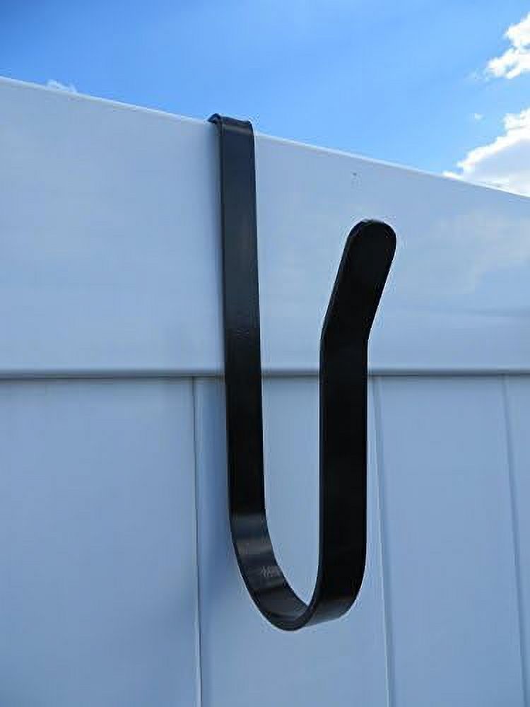 Black Powder Coated Steel Fence Hanger For Pool Hoses