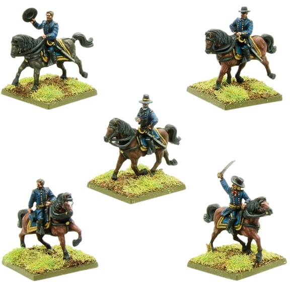Black Powder Epic Battles American Civil War Union Commanders Military Table Top Wargaming Plastic Model Kit 312414009