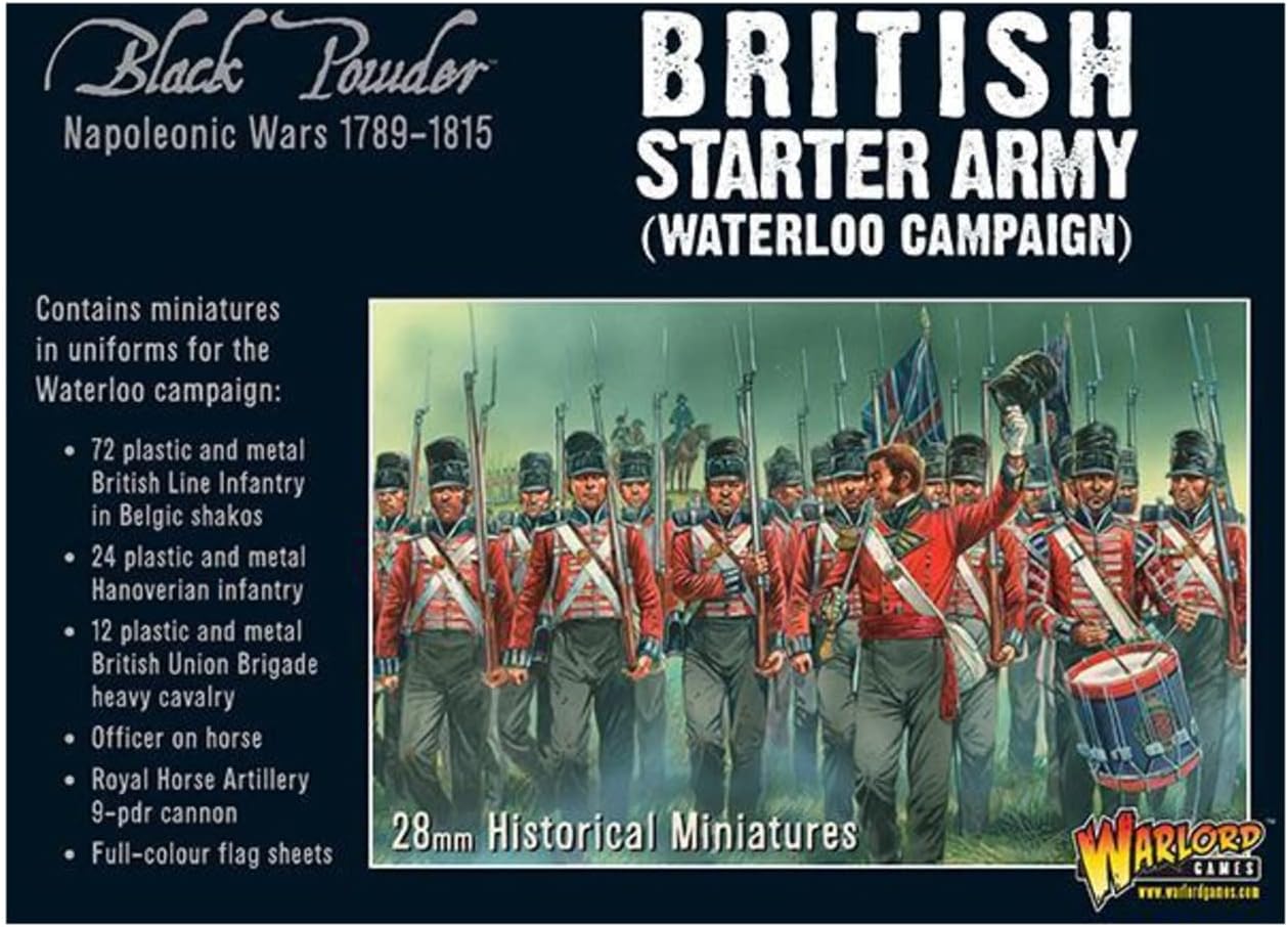 Black Powder Warlord Games, Napoleonic British Starter Army (Waterloo Campaign), Wargaming