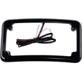 thumbnail image 1 of Black Powdercoated Beveled License Plate Frame w/Lights, 1 of 1