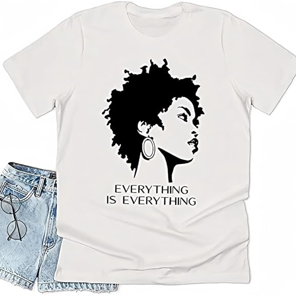 Black Power Black Girl Graphic T-Shirt Afro Woman Afro Girl Magic Tops,short sleeve shirts for women trendy,womens short sleeve shirts casual,womens shirts for summer,women short sleeve top