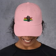 Black Power Embroidered Hat, Juneteenth Hat, Custom Dad Cap