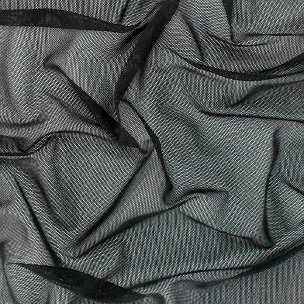 Ben Textiles Power Mesh Black Fabric by The Yard