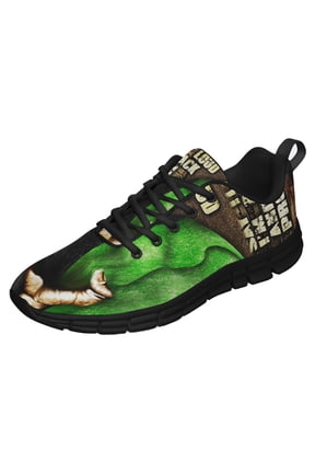 Black Power Running Shoes Sneakers Mesh Black Size 7