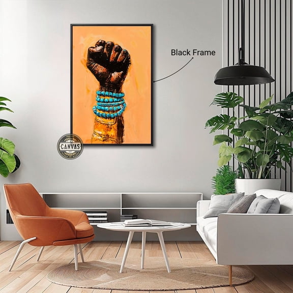 Black Power Wall Art Empowering African American Poster Cultural Wall Decor Vertical Poster, UNFRAMED PAPER POSTER