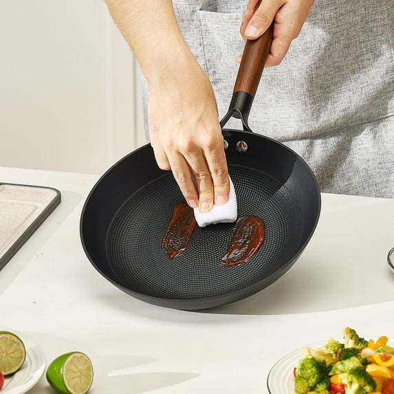 Black Pre-Seasoned Cast Iron Skillet Set, 3-Piece (8/10/12 Inch), Nonstick, Oven Safe