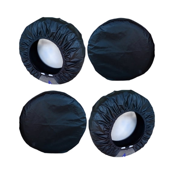 Black Premium Tire Guards 4 Pack For SUV Truck Trailer 21-32 Inch Anti UV Dust