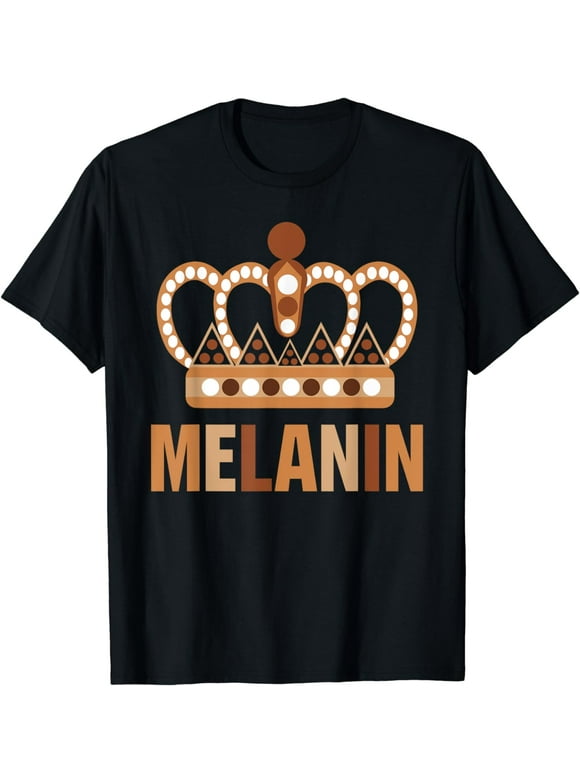 Black Pride Melanin Shirt For Women Men BLM Afro Queens King T-Shirt