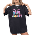 thumbnail image 1 of Black Print Tshirt Graphic Tees Happy Easter Bow Pastel Casual Shirts S-5XL Tops, 1 of 5