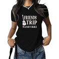 thumbnail image 1 of Black Print Tshirt Graphic Tees Nashville Friends Trip Shirts for Music City Travel Group Outing Guitar Theme Tops S-5XL, 1 of 5